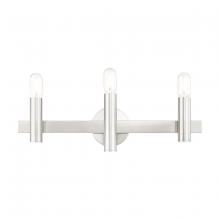 Livex Lighting 15833-91 - 3 Lt Brushed Nickel Bath Vanity