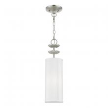 Livex Lighting 42981-91 - 1 Light Brushed Nickel Mini Pendant