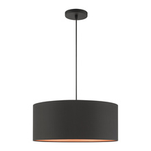 Livex Lighting 45610-04 - 3 Lt Black  Pendant