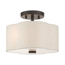 Livex Lighting 58061-92 - 2 Lt English Bronze  Semi Flush