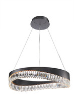 Kanova Lighting KCH1101R-26BK - Venosa Small Round Chandelier - Black