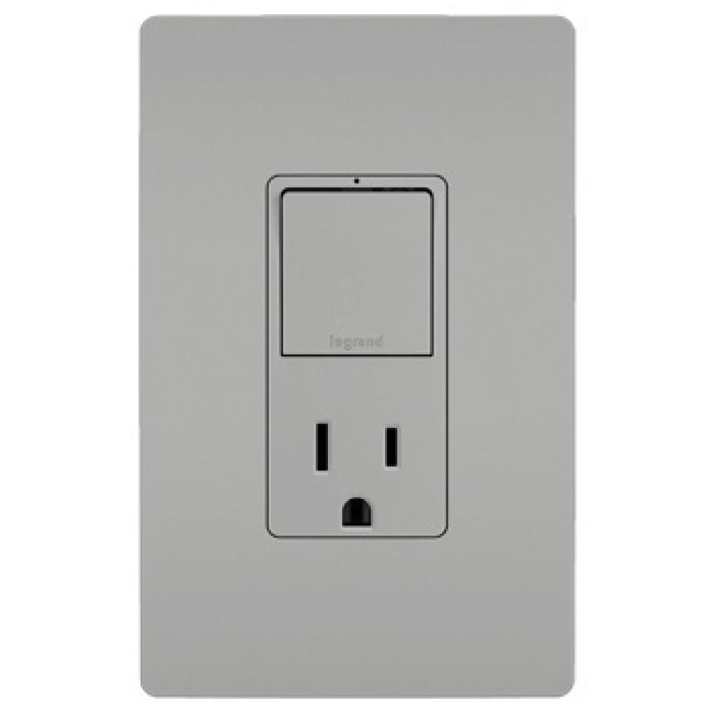 Single Pole/3-Way Switch + 15A TR Outlet