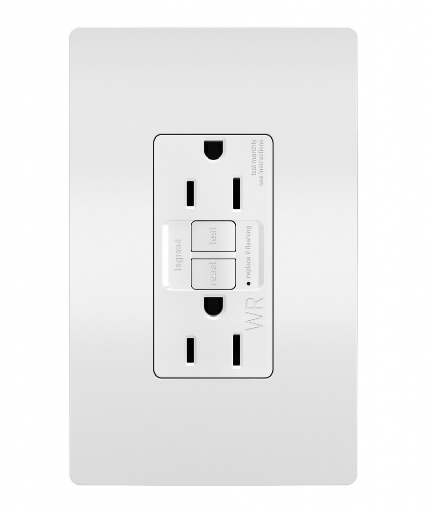 radiant? Tamper-Resistant Weather-Resistant 15A Duplex Self-Test GFCI Receptacles with SafeLock? (4 pack)