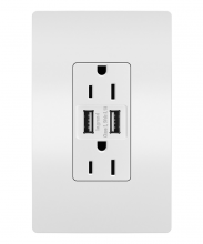 Legrand Radiant CA TM826USBW - 3.1 USB + Duplex 15A