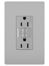 Legrand Radiant CA 1597TRGRYCCD4 - radiant? Tamper-Resistant 15A Duplex Self-Test GFCI Receptacles with SafeLock? Protection, Gray (4 pack)