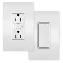 Legrand Radiant CA WNREZK15WH - radiant? Easy Switched Outlet Kit, White