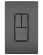 Legrand Radiant CA RCD113BK - radiant? Two Single-Pole Switches and Single Pole/3-Way Switch, Black