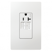 Legrand Radiant CA 2097TRSGLW - radiant? Tamper-Resistant 20A Simplex Self-Test GFCI Receptacles with SafeLock? Protection, White