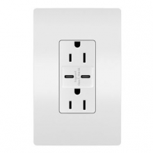 Legrand Radiant CA R26USBCC6WCCV6 - radiant? 15A Tamper-Resistant Ultra-Fast USB Type C/C Outlet, White (6 pack)