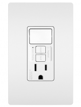 Legrand Radiant CA 1597SWTTRWCCD4 - radiant? Single Pole Switch with Tamper Resistant Self Test GFCI Outlet, White