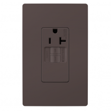 Legrand Radiant CA 2097TRSGL - radiant? Tamper-Resistant 20A Simplex Self-Test GFCI Receptacles with SafeLock? Protection, Brown (10 pack)