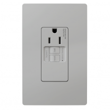 Legrand Radiant CA 1597TRSGLGRY - radiant? 15A Tamper-Resistant Self-Test Simplex GFCI Outlet, Gray (10 pack)