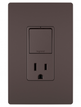 Legrand Radiant CA RCD38TRDBCC6 - Single Pole/3-Way Switch + 15A TR Outlet