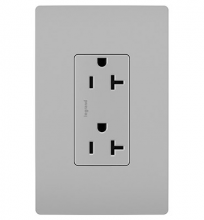 Legrand Radiant CA TR26352RGRY - radiant? Spec Grade 20A Tamper-Resistant Receptacle, Gray