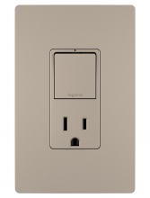 Legrand Radiant CA RCD38TRNICC6 - Single Pole/3-Way Switch + 15A TR Outlet