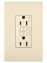 Legrand Radiant CA 1597TRNALA - radiant? Tamper-Resistant 15A Duplex Self-Test GFCI Receptacle, NAFTA-Compliant, Light Almond