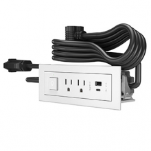 Legrand Radiant CA RDSZCWH - radiant? FPC, SW, USB A/C, 6FT, WH 2 TR OL, 1 SW REAR OL, 2 USB CHG