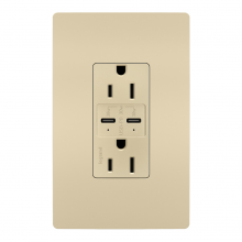 Legrand Radiant CA R26USBPDI - RAD 30W PWR DELIVERY USB + DUP 15A IV