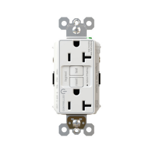 Legrand Radiant CA 2097TRCDW - radiant? Tamper-Resistant and Dual Controlled 20A Duplex Self-Test GFCI Receptacles with SafeLock?