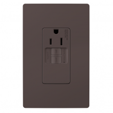 Legrand Radiant CA 1597TRSGL - radiant? Tamper-Resistant 15A Simplex Self-Test GFCI Receptacles with SafeLock? Protection, Brown (10 pack)