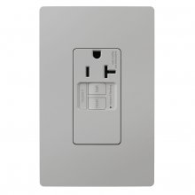 Legrand Radiant CA 2097TRSGLGRY - radiant? 20A Tamper-Resistant Self-Test Simplex GFCI Outlet, Gray (10 pack)