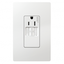 Legrand Radiant CA 1597TRSGLW - radiant? Tamper-Resistant 15A Simplex Self-Test GFCI Receptacles with SafeLock? Protection, White