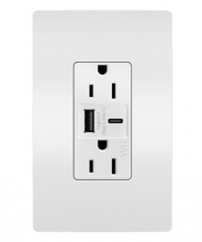 Legrand Radiant CA WRR26USBAC6WCC6 - radiant? Outdoor Ultra-Fast USB Outlet, White