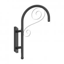 Westgate MFG C1 DAB-WB-C - DAB BENT DECORATIVE WALL BRACKET MODEL C, BLACK