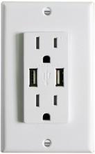 Westgate MFG C1 USB2-15TR-WH - 2 VERTICAL USB PORT 5V DC