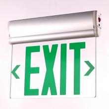 Westgate MFG C1 XT-EL1GCA-EM - EDGE-LIT EXIT SIGN ALUM HOUSING SINGLE-FACE CLEAR PANEL GREEN LETTERS