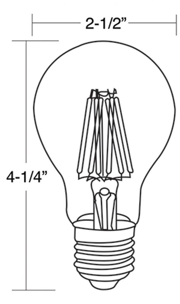 A19 LED BULB, E26, 110~130V, 7W 700LM 4000K DIMMABLE