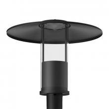 Westgate MFG C2 GPH-12-40W-MCTP-BK - TOP-HAT GARDEN POST-TOP SELECTABLE 12/20/30/40W 30/40/50K, 2-3/8 POLES, 85D BEAM, BK