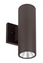 Westgate MFG C2 WMC3-UDL-MCT-BR-DT - 3in WALL CYL. U/D 2X9W 30K/40K/50K DIM. - BRONZE