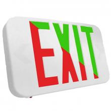 Westgate MFG C2 XTU-RG-EM - COMPACT MODERN UNIV. EXIT SIGN BI-COLOR RED/GRN, DEFAULT TO RED, 120/277V