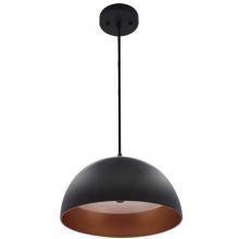 Westgate MFG C3 LCFD-20-MCT5-BG - 20in INTEGRATED LED MODERN DOME PENDANT 40W 2250LM C90 5CCT 27/30/35/40/50K BK/GLD