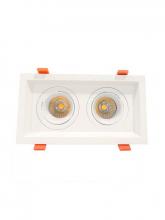 Westgate MFG C3 LRD-10W-27K-WTM2-WH - LED RECESSED LIGHT WITH 2 SLOT WHITE TRIM