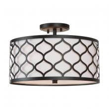 Austin Allen & Co - CA 9D305A - 3-Light Drum Semi-Flush Mount