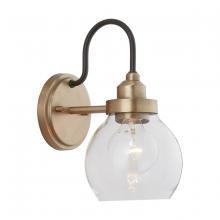 Austin Allen & Co - CA 9D320A - 1-Light Clear Glass Sconce in Aged Brass