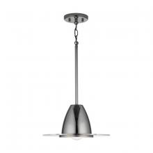 Austin Allen & Co - CA 9F379A - 1-Light Pendant in Black Chrome with Acrylic Disc