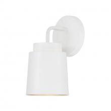 Austin Allen & Co - CA AA1035WE - 5"W x 9.50"H Sconce in Matte White with Soft Gold Interior