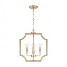 Austin Allen & Co - CA AA1037MA - 16"W x 18.50"H 4-Light Foyer Lantern Pendant in Matte Brass