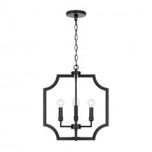 Austin Allen & Co - CA AA1037MB - 16"W x 18.50"H 4-Light Foyer Lantern Pendant in Matte Black