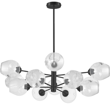 Dainolite ABI-3312P-MB-CLR - 12LT Chandelier, MB w/ Clear Glass