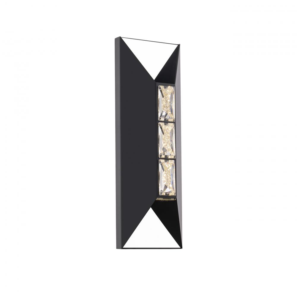 Vida 18in LED 3000K/3500K/4000K 120V-277V Outdoor Wall Sconce in Black