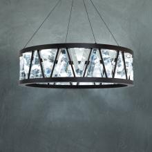 Schonbek Beyond BPD74232-AB - Corinth 32in LED 3000K/3500K/4000K 120V-277V Pendant in Aged Brass with Optic Haze Quartz