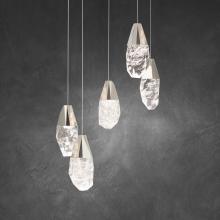 Schonbek Beyond BPD20205O-PN - Martini 5 Light LED 3000K/3500K/4000K 120V-277V Chandelier in Polished Nickel with Clear Optic Cry