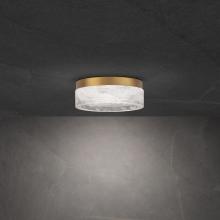 Schonbek Beyond BFM61208-BK - Melange 8in LED 3000K/3500K/4000K 120V-277V Flush Mount in Black with Optic Haze Quartz