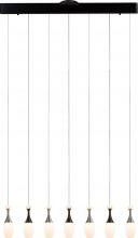 Page One Lighting Canada PP121234-DT/AL - La Botella Linear Pendant, 5+ Light Pendant