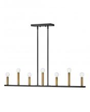 Lark Canada 83156BK - Large Seven Light Linear Chandelier