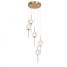 LNC Home HA05050P5 - Cenlindes 5-Light LED Chandelier